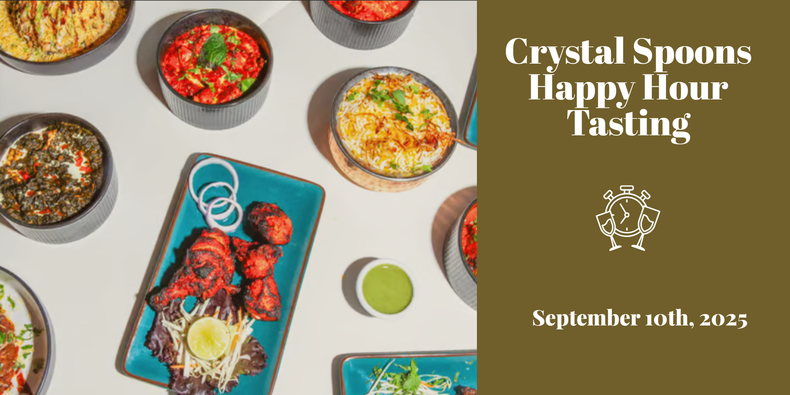 Crystal Spoons Happy Hour Tasting