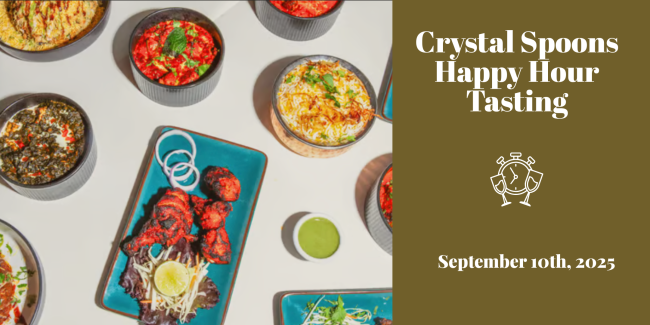 Crystal Spoons Happy Hour Tasting